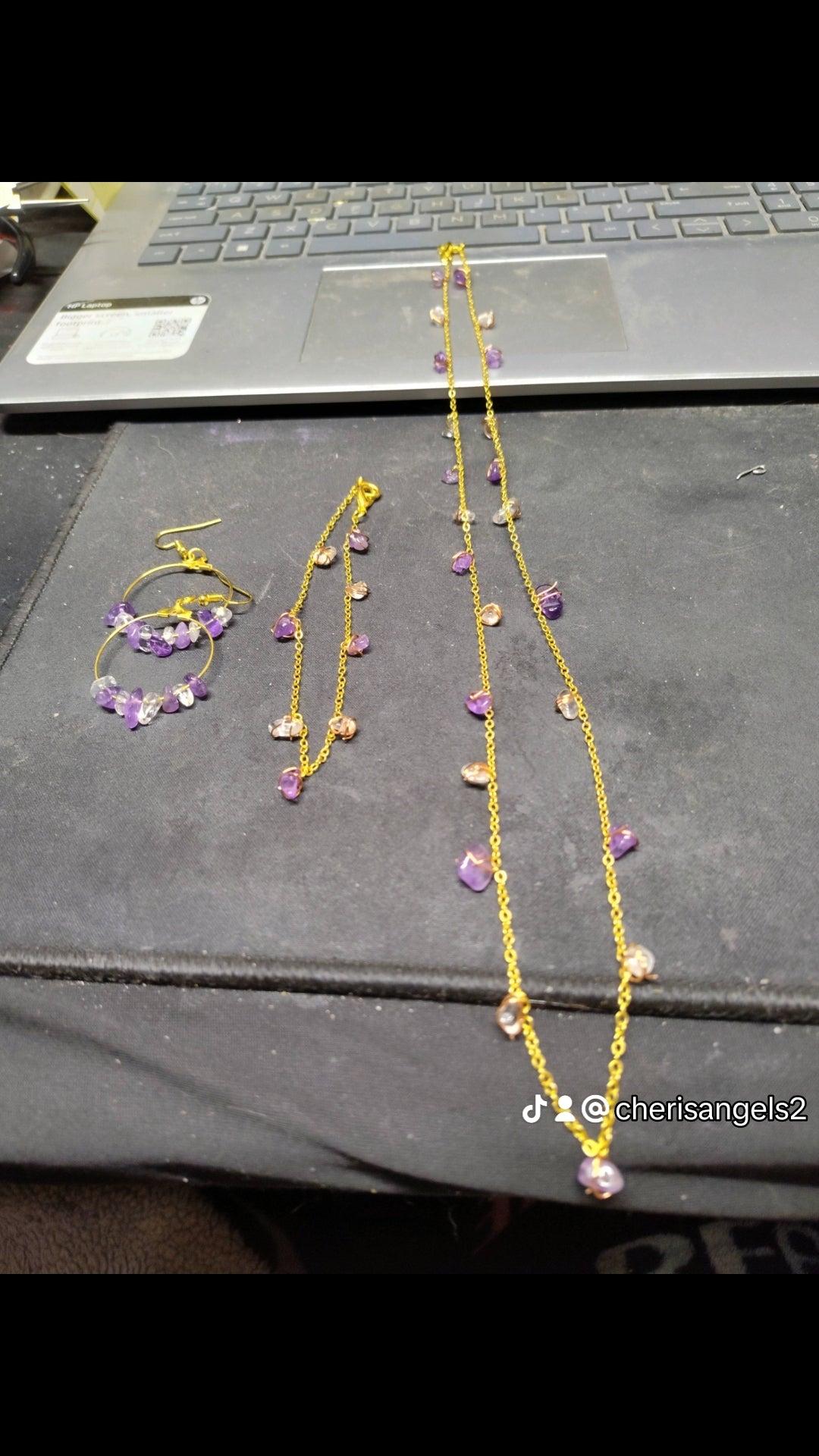 My purple and white set